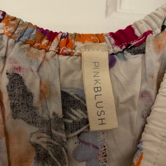 PinkBlush Maternity Ivory Abstract Floral Maxi Dress - Picture 4 of 5